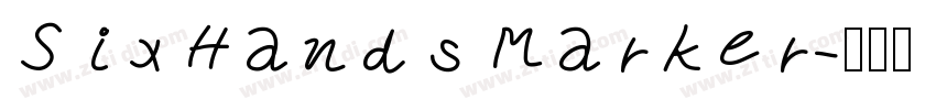 Six Hands Marker字体转换
